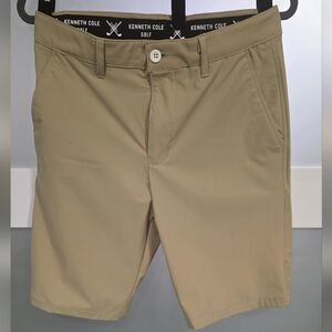 Kenneth Cole Tan Flat-Front Men's Shorts